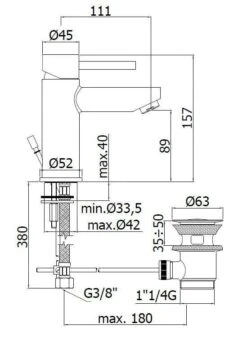 Paffoni Stick - Wastafelkraan Met Waste, Chroom SK075HCR -AquaKranen Verkoop 846f2679140775c0e502d839