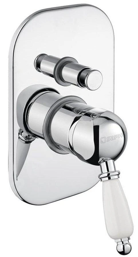 Sapho Kirké - White Inbouw Douchekraan Met Inbouwdeel, 2 Functies, Chroom KI42BC 3 Sapho Kirké - White Inbouw Douchekraan Met Inbouwdeel, 2 Functies, Chroom KI42BC