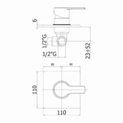 Paffoni West - Inbouw Douchekraan Met Inbouwdeel, Chroom WS010CR -AquaKranen Verkoop 8bc02b85d4e415ac35a3ebca