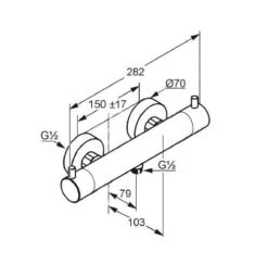 Kludi Bozz - Thermostaat Douchekraan, Mat Zwart 352033938 -AquaKranen Verkoop 8bc50e4661eb9bda027f6801