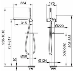 Keuco Edition 400 - Vrijstaande Badkraan, Zwart Chroom 51527130100 6 Keuco Edition 400 - Vrijstaande Badkraan, Zwart Chroom 51527130100 -AquaKranen Verkoop 8d1919cb8cf9644fb24acb6f