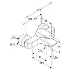 Kludi Ameo - Badkraan, Chroom 414450575 -AquaKranen Verkoop 8f945739f47f777b62ed4079
