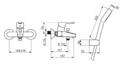 Hansa Primo - Badmengkraan Opbouw, Chroom 4944210300003 -AquaKranen Verkoop 90375e15cb482555a12ff7fd