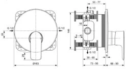 Ideal Standard Connect Air - Inbouwkraan, Chroom A7034AA -AquaKranen Verkoop 916f39e9362610c0477bef52 1