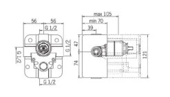 Hansa Inbouwdelen - Inbouw Basisgarnituur 50000100 -AquaKranen Verkoop 929974a0670dfa3cc314fc31