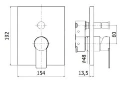 Paffoni Tango - Inbouwkraan Voor 2 Uitgangen, Chroom TABOX015CR -AquaKranen Verkoop 959c46c9a74a2bf892dd7ba8