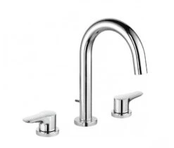 Kludi Objekta - Wastafelkraan, 3-gats, Chroom 323930575