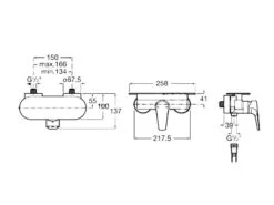 Roca Atlas - Douchekraan, Chroom A5A2190C00 -AquaKranen Verkoop 9735570c34e9c6f11a89d03c