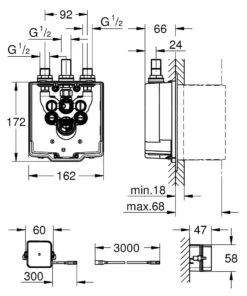 Grohe Inbouwdelen - Inbouwbox Voor Elektronische Douchemengkraan 36416001 -AquaKranen Verkoop 97ec5d507af4f725e8f9c560