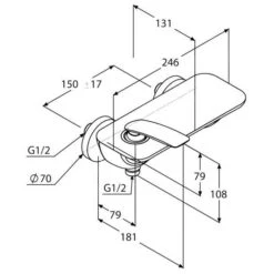 Kludi Balance - Opbouw Douchekraan, Chroom 527100575 -AquaKranen Verkoop 98e0e0b1e6318dd6b6bb1dfa