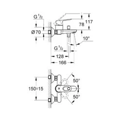 Grohe BauLoop - Badkraan Opbouw, Chroom 23341000 8 Grohe BauLoop - Badkraan Opbouw, Chroom 23341000 -AquaKranen Verkoop 98f37e65c679a8188d664c47