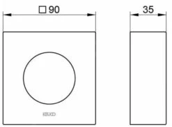 Keuco IXMO - Verleningsrozet 35 Mm, Aluminium 59553170282 -AquaKranen Verkoop 99ac981344bf28024bc46182 6