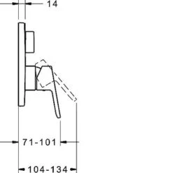 Hansa Primo - Inbouwkraan Voor 2 Uitgangen, Chroom 89909003 -AquaKranen Verkoop 9a7822a31b410d04282e9bc6