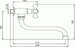 Novaservis Titania Retro II - Wastafelkraan Koud Water, Chroom 99107,0 -AquaKranen Verkoop 9a8a52da4921da5007f7cbb1