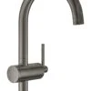 Grohe Atrio - Wastafelkraan Met Waste En Draaibare Uitloop, L-size, Geborsteld Hard Graphite 32042AL3 -AquaKranen Verkoop 9e3d8358890abb60991517c4