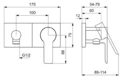 Hansa Ligna - Afdekset Voor Douchekraan, Chroom 44549583 -AquaKranen Verkoop 9f5c75fb1e360ed9ebc50907