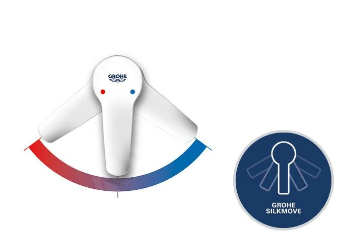 Grohe Grandera - Badmengkraan, Chroom/goud 23317IG0 6 Grohe Grandera - Badmengkraan, Chroom/goud 23317IG0 - Afbeelding 4