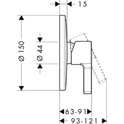 Hansgrohe Metris S - Inbouw Douchekraan, Chroom 31665000 -AquaKranen Verkoop a0d616ecb82a86111395d317
