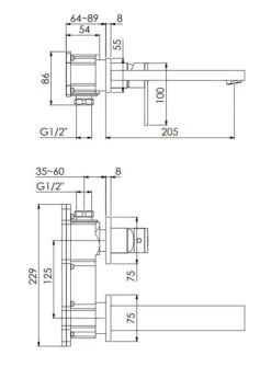 Steinberg 160 - Inbouw Wastafelkraan, 2-gats Installatie, Mat Zwart 160 1814 3 S -AquaKranen Verkoop a4f36398d2bf11df8d52441c
