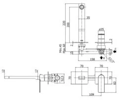 Paffoni Tango - Inbouw Wastafelkraan Incl. Inbouwdeel, 2-gats, Rvs TA105ST70 -AquaKranen Verkoop a6a099c4d4544410b3f7ef1c
