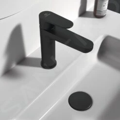 Ideal Standard Cerafine O - Wastafelkraan Met Click-clack Afvoerplug, Zwart BD131XG -AquaKranen Verkoop a9471216e476fee8d074bdbc