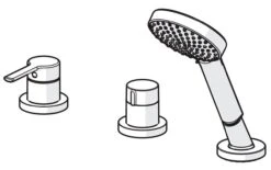 Hansa Ronda - 3- Gats Badrandcombinatie, Chroom 03419473 7 Hansa Ronda - 3- Gats Badrandcombinatie, Chroom 03419473 -AquaKranen Verkoop aaee44ff3dfe3073f334bb04