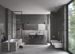 Grohe Eurocube - Vrijstaande Badkraan, Met Accessoires, Chroom 23672001 -AquaKranen Verkoop adb25933ab03c9a28fed7c82