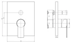 Paffoni Tilt - Inbouwkraan Met 2 Uitgangen, Chroom TIBOX015CR -AquaKranen Verkoop adbd1d38cebb74d97fdb38b8 1