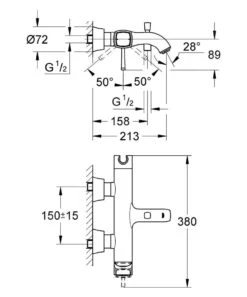 Grohe Grandera - Badmengkraan, Chroom/goud 23317IG0 7 Grohe Grandera - Badmengkraan, Chroom/goud 23317IG0 -AquaKranen Verkoop b0ab532ad9f4f5feeea9ee60