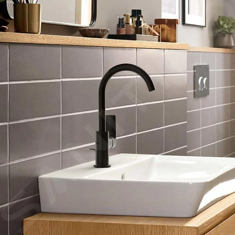 Hansgrohe Rebris E - Wastafelkraan Met Afvoer En Draaibare Uitloop, Mat Zwart 72576670 5 Hansgrohe Rebris E - Wastafelkraan Met Afvoer En Draaibare Uitloop, Mat Zwart 72576670 - Afbeelding 3