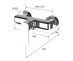 Sapho Spy - Douchekraan, Mat Zwart PY11/15 -AquaKranen Verkoop b3b197124572709641454083