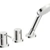 Hansa Vantis Style - Badrandmengkraan, 3-gats Installatie, Chroom 54709007 -AquaKranen Verkoop b45ee12b779fc08d19103fd3