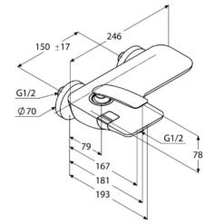 Kludi Balance - Badmengkraan Opbouw, Wit/chroom 524459175 -AquaKranen Verkoop b47626ca166e669fcb14fa02