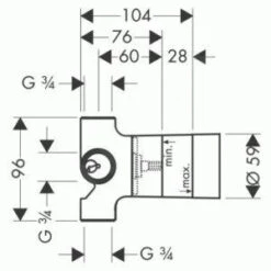 Hansgrohe Inbouwdelen - Basisgarnituur Trio Voor Stopkraan 15984180 -AquaKranen Verkoop b4a3f398bff6c72854dd76ca