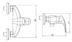Novaservis Metalia 57 - Douchekraan, Wit 57060/1,1 -AquaKranen Verkoop b4b19e991331080caa9f964e