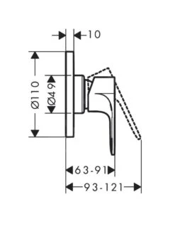 Hansgrohe Rebris S - Inbouw Douchekraan, Met Inbouwdeel, Chroom 72648000 -AquaKranen Verkoop b5e1dd3cdd32c7d61c10df7f