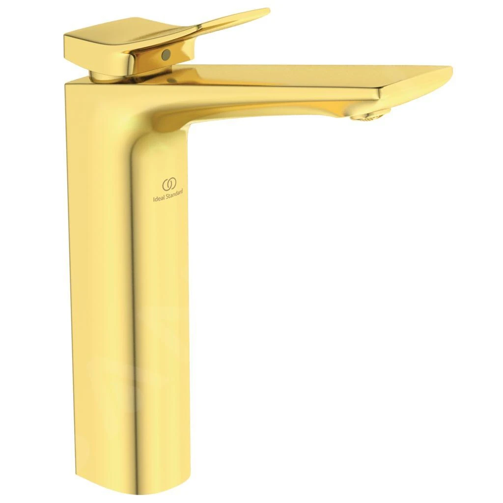 Ideal Standard Conca Tap - Wastafelkraan Met Waste, Brushed Gold BC757A2 3 Ideal Standard Conca Tap - Wastafelkraan Met Waste, Brushed Gold BC757A2