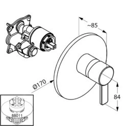 Kludi Zenta - Eengreeps Inbouw Douchekraan, Chroom 386550575 -AquaKranen Verkoop b690b2c8bfd2b73bf13df64b