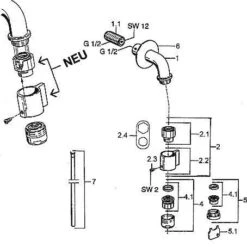Hansa Nova - Wand Tapkraan, Chroom 00868101 -AquaKranen Verkoop b6a3cba1543c411106c661a5