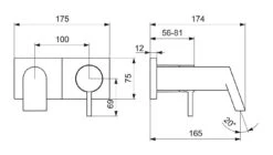 Hansa Stela - Afdekset Voor Badkraan, Chroom 44902183 -AquaKranen Verkoop b7769f2fd5849ac314cb674b