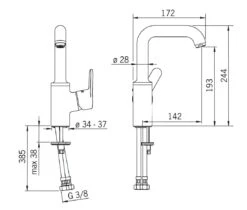 Hansa Primo - Wastafelkraan Met Draaibare Uitloop, Chroom 49552203 5 Hansa Primo - Wastafelkraan Met Draaibare Uitloop, Chroom 49552203 -AquaKranen Verkoop b7c05f05c866f240e60a94b6