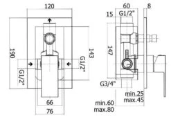 Paffoni Elle - Inbouw Douchekraan Met Omstelkraan En Inbouwdeel, Chroom EL015CR -AquaKranen Verkoop b7f444b5fa7fef72a6a37202