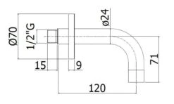 Paffoni Light - Baduitloop, Mat Zwart ZBOC140NO -AquaKranen Verkoop bbd3b589ef823ddc0e7cae72 3