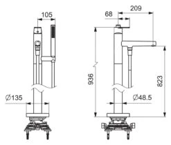 Hansa Stela - Vrijstaande Badkraan, Met Accessoires, Chroom 57252073 -AquaKranen Verkoop bc4cdc4b539d8ba7512512dd
