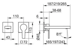 Keuco Edition 11 - Inbouw Wastafelkraan, 2-gats, Chroom 51116010201 -AquaKranen Verkoop bc6a8fa68fc580d9c695e908