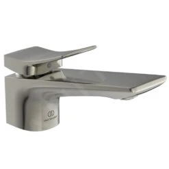 Ideal Standard Conca Tap - Wastafelkraan Met Waste, Silver Storm BC753GN