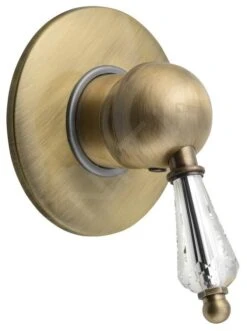 Sapho Kirké - Inbouw Douchekraan, Kristal Hendel, Brons KI41KB