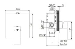 Steinberg 160 - Inbouw Douchekraan, Mat Zwart 160 2243 3 S -AquaKranen Verkoop be2b0b41c9e30856659db0e7 1
