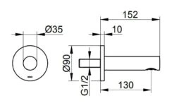 Keuco IXMO - Baduitloop, Geborsteld Zwart Chroom 59545130001 -AquaKranen Verkoop be73a1d10defa62dd8c5738f 2