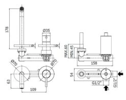 Paffoni Light - Inbouw Wastafelkraan Incl. Inbouwdeel, 2-gats, Wit Mat LIG105BO70 -AquaKranen Verkoop beb6edb6d4d8f6a73134f9e7